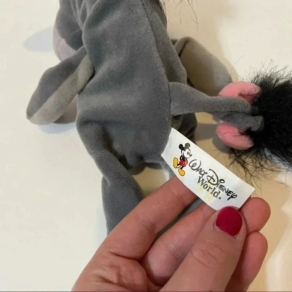 Vintage Walt Disney World Eeyore Bean Bag Plush Winnie the Pooh 8 Inch - Picture 7 of 8